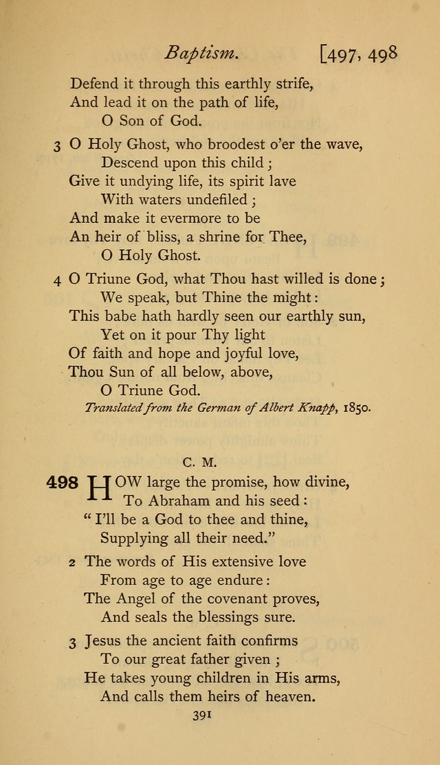 The Sacrifice of Praise. psalms, hymns, and spiritual songs designed for public worship and private devotion, with notes on the origin of hymns. page 391