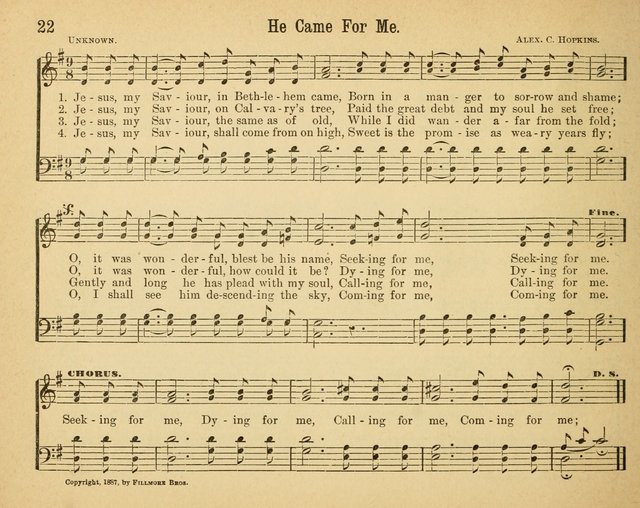 Songs of Rejoicing: a collection of new songs for the Sunday-school page 22