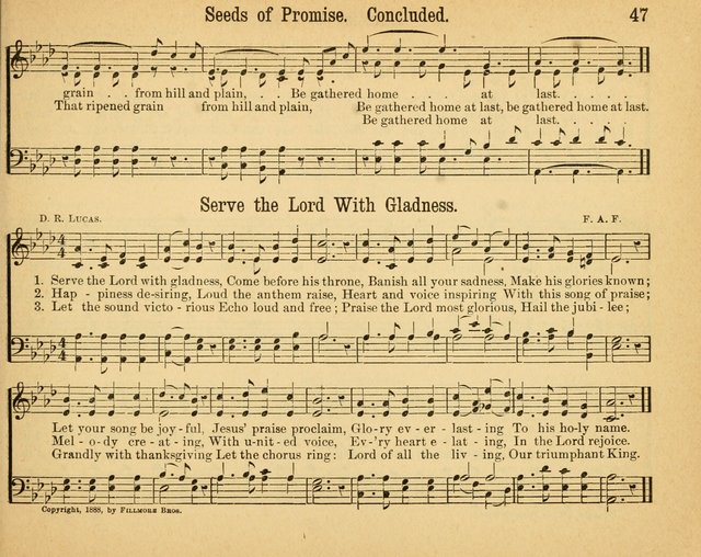 Songs of Rejoicing: a collection of new songs for the Sunday-school page 47