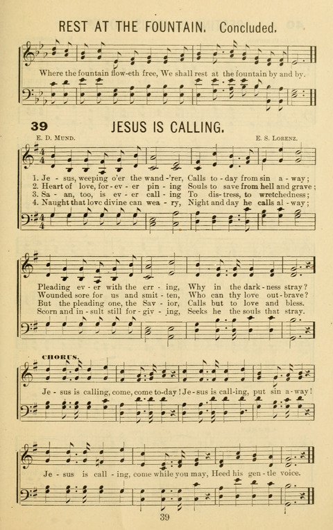 Songs of Refreshing No. 2: Adapted for use in revival meetings, camp meetings, and social service of the church page 37