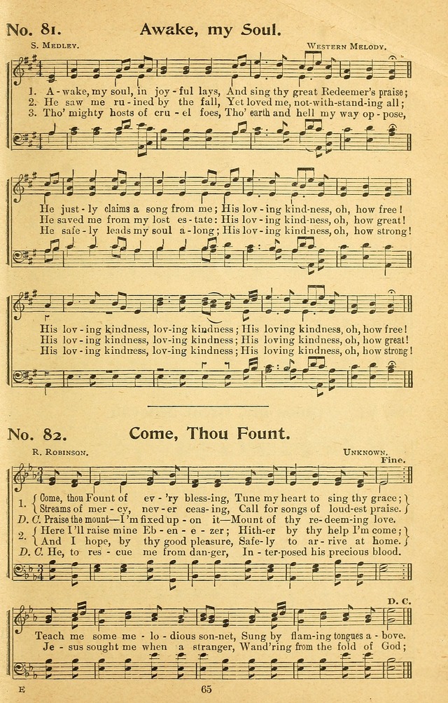 Songs of the Soul: for use in Sunday evening congregations, revivals, camp-meetings, social services, and young people
