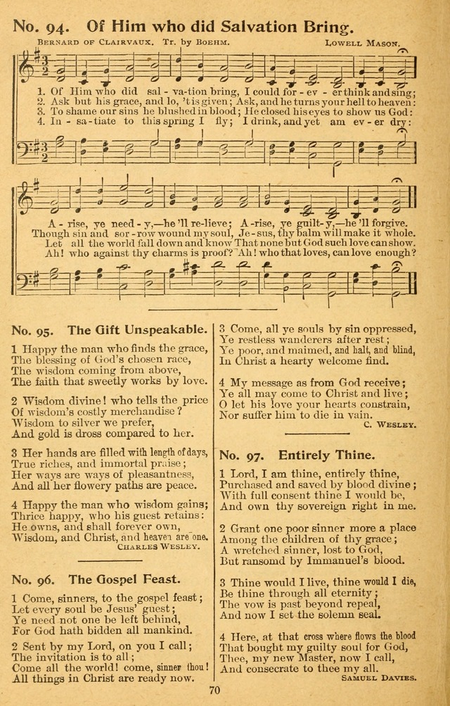 Songs of the Soul: for use in Sunday evening congregations, revivals, camp-meetings, social services, and young people