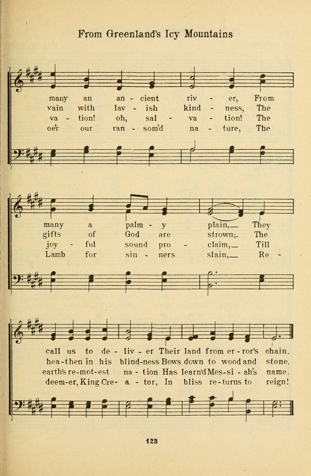 Songs of Service: for use in assemblies of young people and older boys and girls page 125