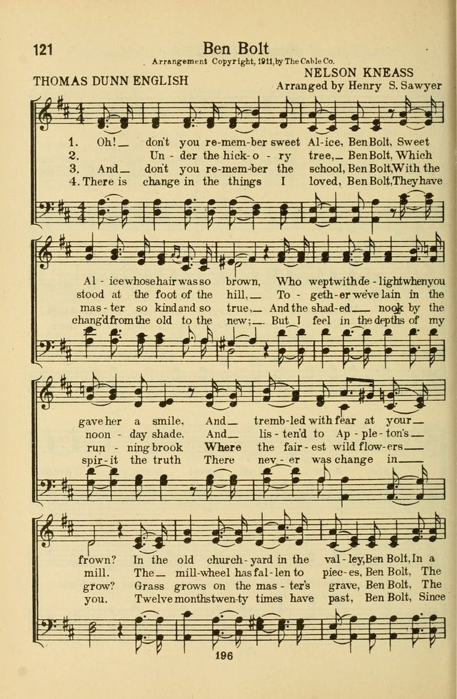 Songs of Service: for use in assemblies of young people and older boys and girls page 198