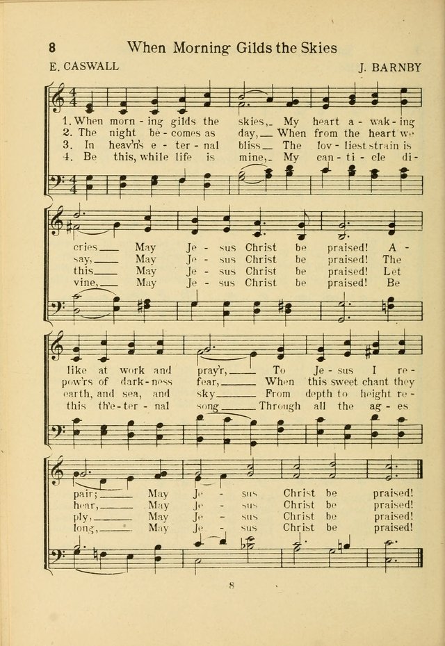 Songs of Service: for use in assemblies of young people and older boys and girls page 8