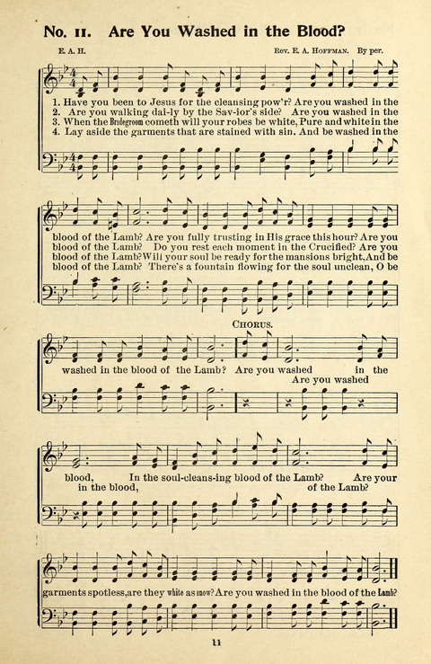 Songs of the Soul No. 2: for use in Sunday evening congregations, revivals, camp-meetings, social services and young peoples meetings page 11