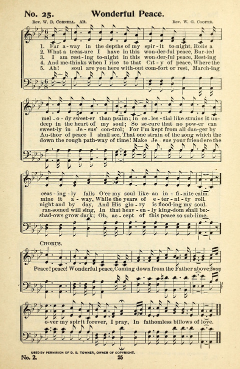 Songs of the Soul No. 2: for use in Sunday evening congregations, revivals, camp-meetings, social services and young peoples meetings page 25