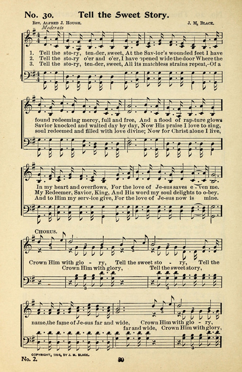 Songs of the Soul No. 2: for use in Sunday evening congregations, revivals, camp-meetings, social services and young peoples meetings page 30