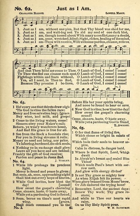 Songs of the Soul No. 2: for use in Sunday evening congregations, revivals, camp-meetings, social services and young peoples meetings page 61