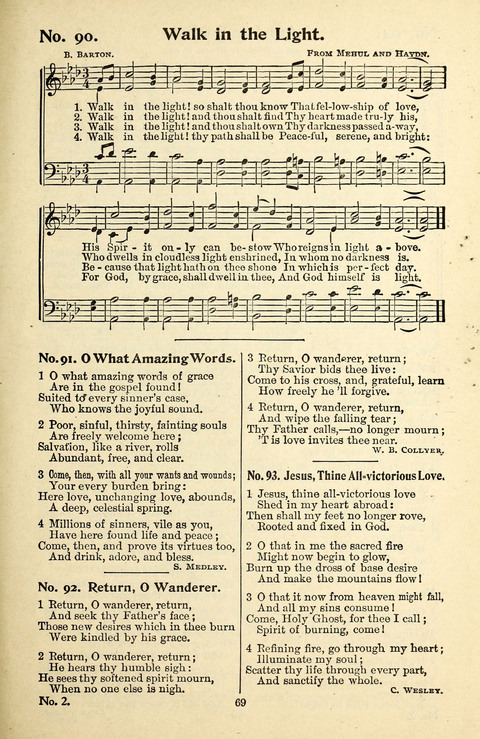 Songs of the Soul No. 2: for use in Sunday evening congregations, revivals, camp-meetings, social services and young peoples meetings page 69