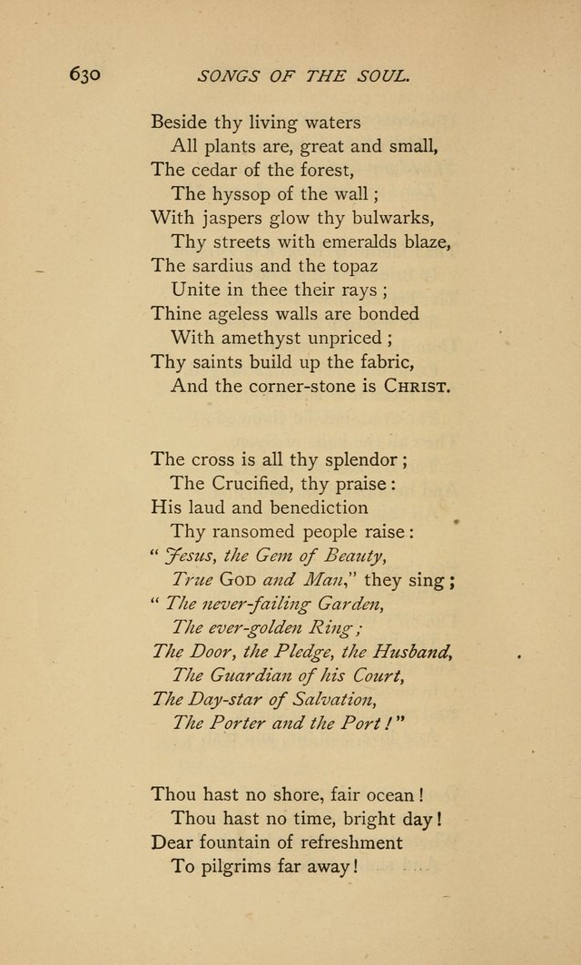 Songs of the Soul: gathered out of many lands and ages page 630