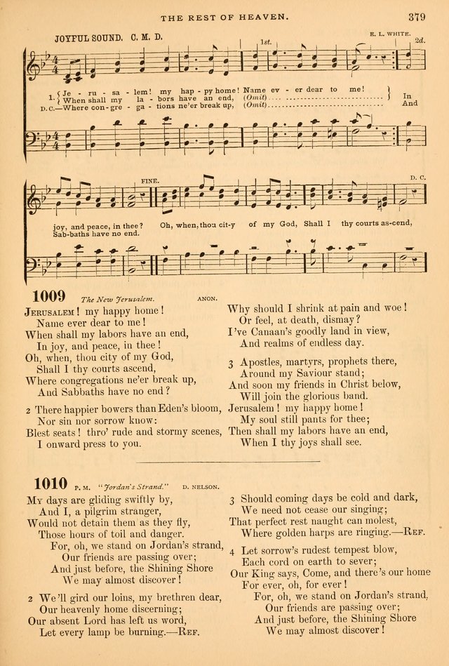 A Selection of Spiritual Songs: with music for the Church and the Choir page 390