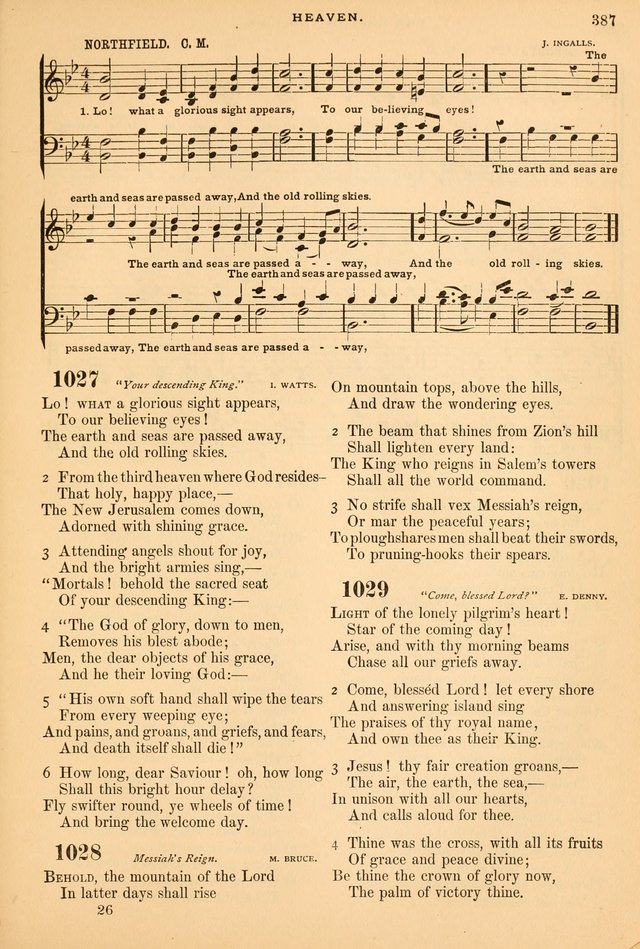 A Selection of Spiritual Songs: with music for the Church and the Choir page 398