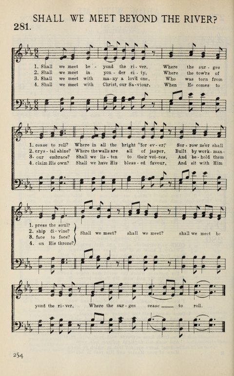 Songs of Victory: for evangelistic meetings, conferences, the home circle, and Christian worship. Along with a selection of choruses page 254
