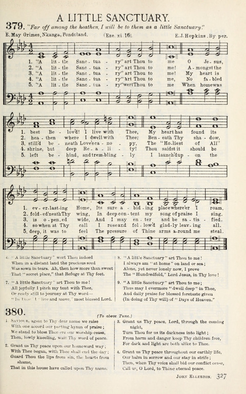 Songs of Victory: for evangelistic meetings, conferences, the home circle, and Christian worship. Along with a selection of choruses page 327