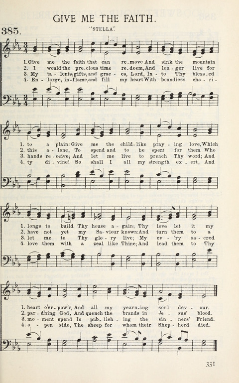 Songs of Victory: for evangelistic meetings, conferences, the home circle, and Christian worship. Along with a selection of choruses page 331
