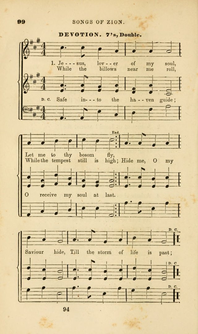 Songs of Zion: a manual of the best and most popular hymns and tunes, for social and private devotion page 101
