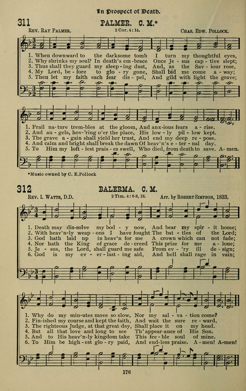 The Songs of Zion: the new official hymnal of the Cumberland Presbyterian Church page 176