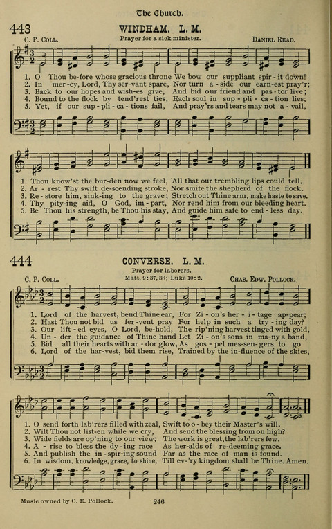 The Songs of Zion: the new official hymnal of the Cumberland Presbyterian Church page 246