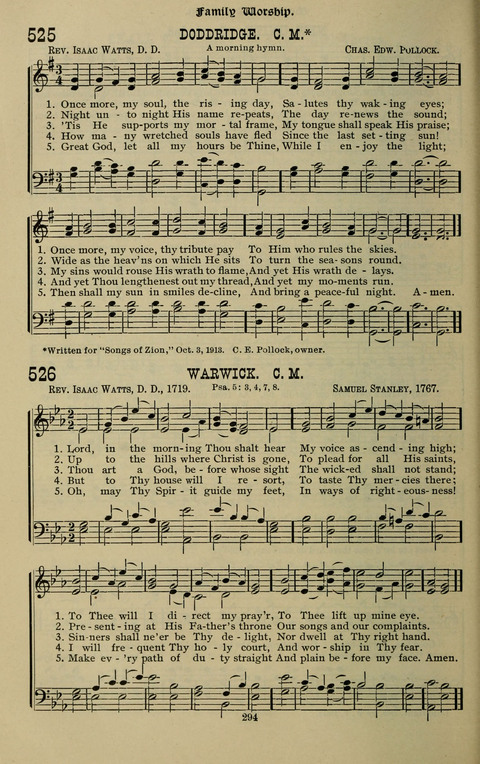 The Songs of Zion: the new official hymnal of the Cumberland Presbyterian Church page 294