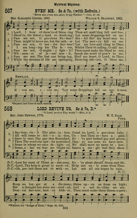 The Songs of Zion: the new official hymnal of the Cumberland Presbyterian Church page 315