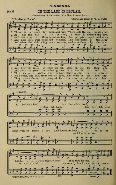 The Songs of Zion: the new official hymnal of the Cumberland Presbyterian Church page 382