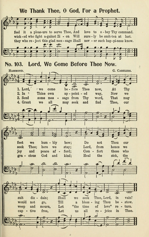 The Songs of Zion: A Collection of Choice Songs page 103