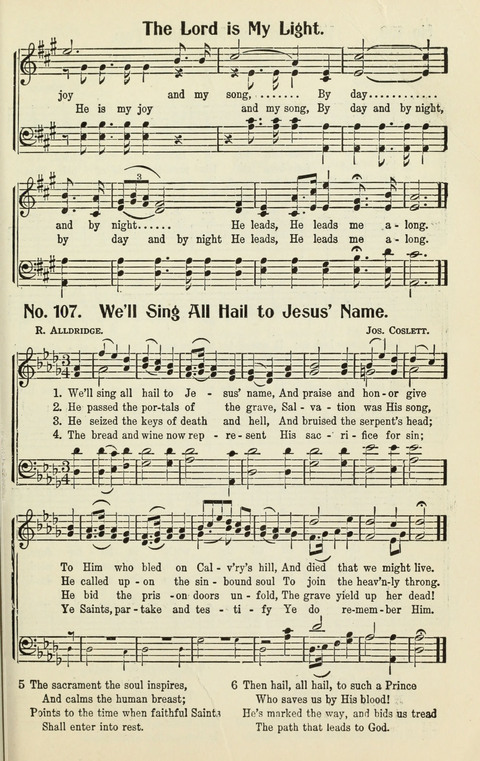 The Songs of Zion: A Collection of Choice Songs page 107