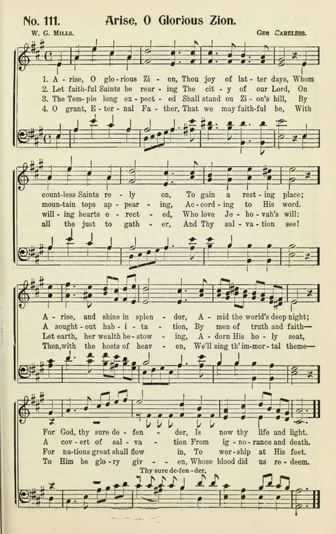 The Songs of Zion: A Collection of Choice Songs page 111