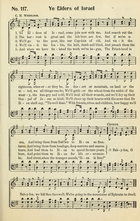 The Songs of Zion: A Collection of Choice Songs page 117
