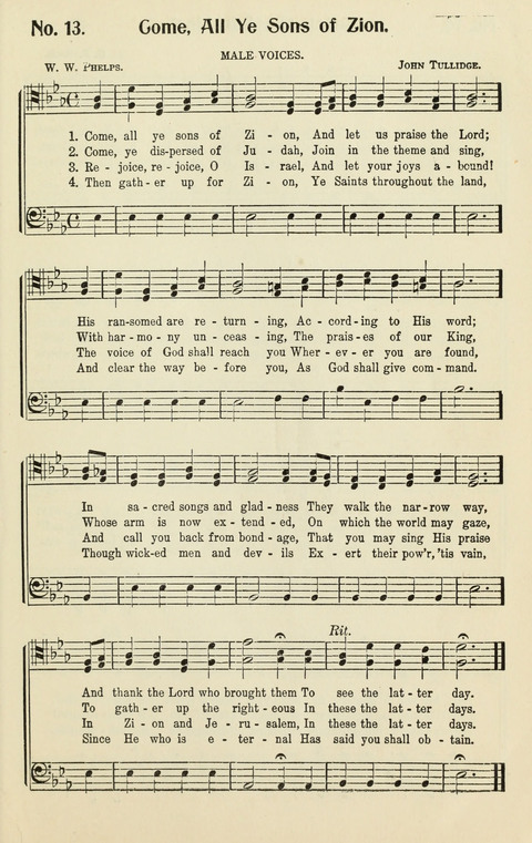 The Songs of Zion: A Collection of Choice Songs page 13