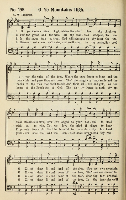 The Songs of Zion: A Collection of Choice Songs page 198