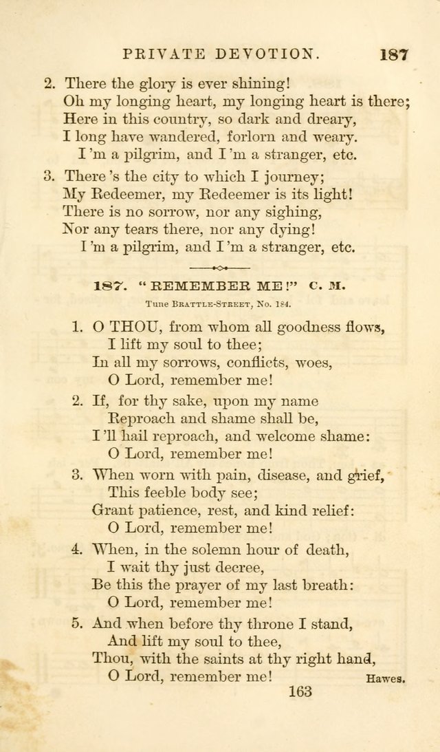 Songs of Zion Enlarged: a manual of the best and most popular hymns and tunes, for social and private devotion page 170