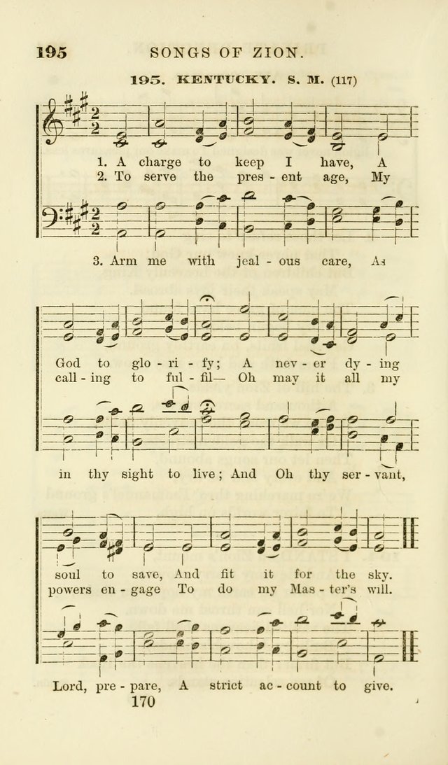 Songs of Zion Enlarged: a manual of the best and most popular hymns and tunes, for social and private devotion page 177