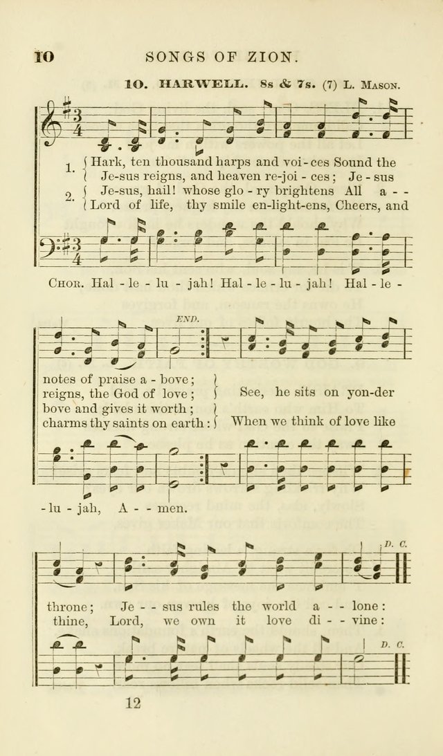 Songs of Zion Enlarged: a manual of the best and most popular hymns and tunes, for social and private devotion page 19