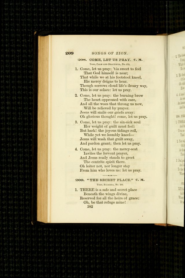 Songs of Zion Enlarged: a manual of the best and most popular hymns and tunes, for social and private devotion page 191