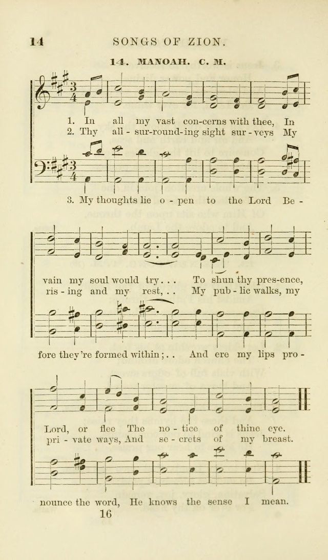 Songs of Zion Enlarged: a manual of the best and most popular hymns and tunes, for social and private devotion page 23