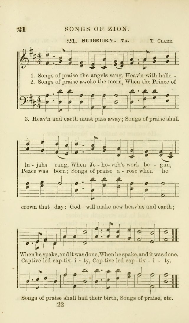 Songs of Zion Enlarged: a manual of the best and most popular hymns and tunes, for social and private devotion page 29