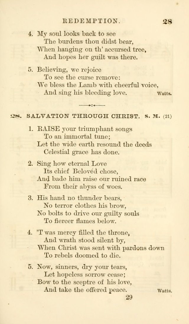 Songs of Zion Enlarged: a manual of the best and most popular hymns and tunes, for social and private devotion page 36