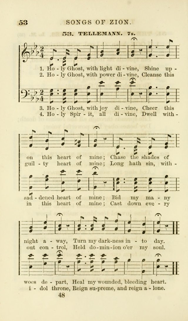 Songs of Zion Enlarged: a manual of the best and most popular hymns and tunes, for social and private devotion page 55