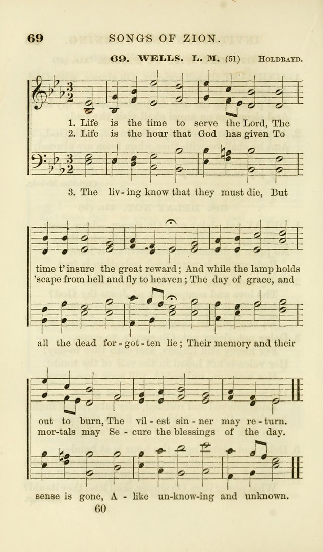 Songs of Zion Enlarged: a manual of the best and most popular hymns and tunes, for social and private devotion page 67