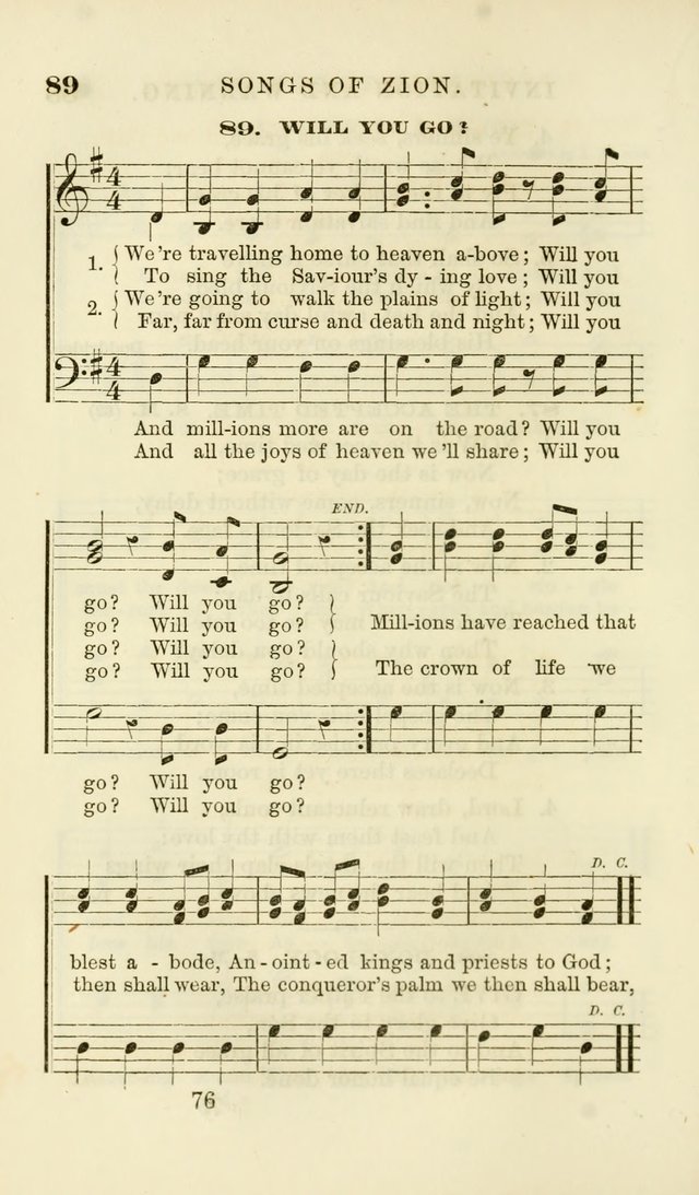 Songs of Zion Enlarged: a manual of the best and most popular hymns and tunes, for social and private devotion page 83