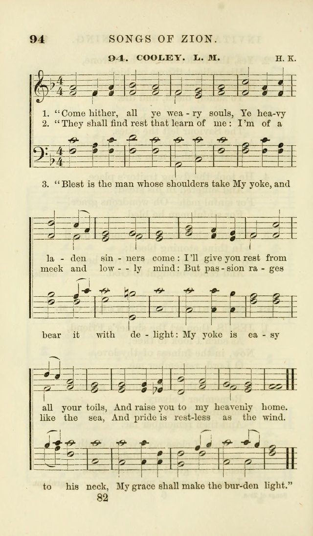 Songs of Zion Enlarged: a manual of the best and most popular hymns and tunes, for social and private devotion page 89