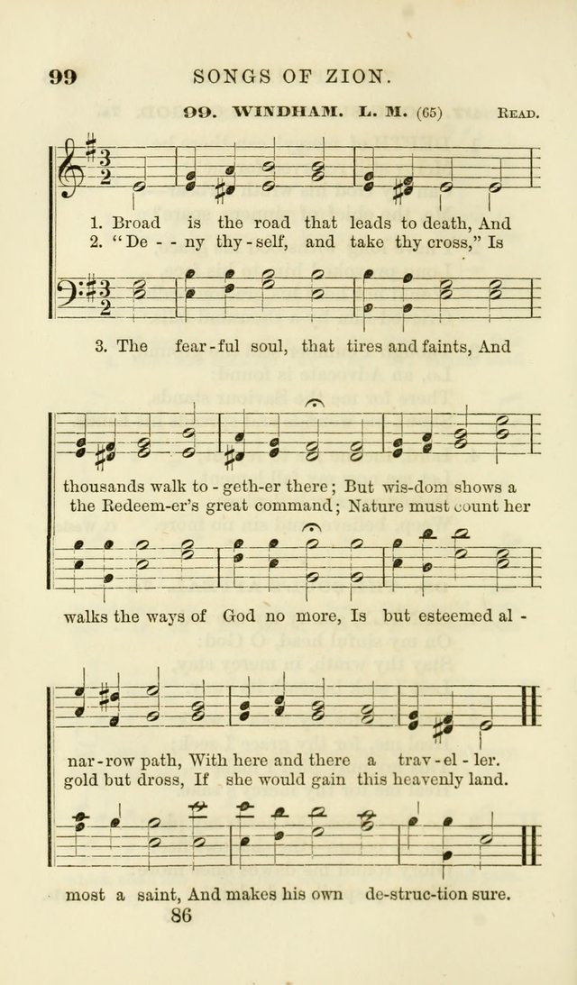 Songs of Zion Enlarged: a manual of the best and most popular hymns and tunes, for social and private devotion page 93