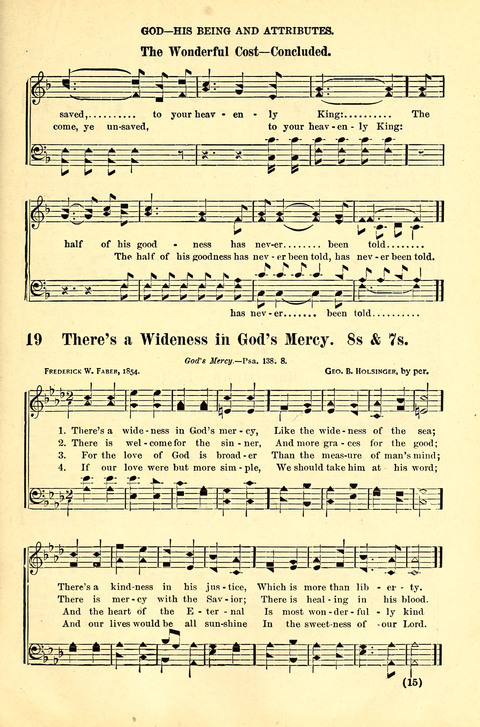 The Brethren Hymnal: A Collection of Psalms, Hymns and Spiritual Songs suited for Song Service in Christian Worship, for Church Service, Social Meetings and Sunday Schools page 11
