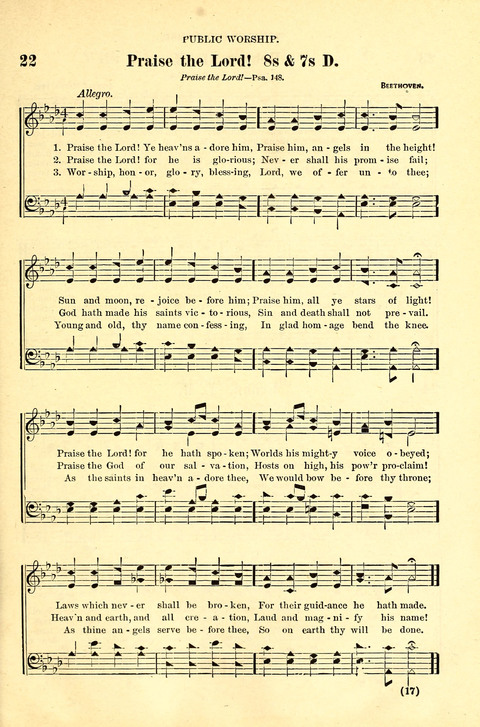 The Brethren Hymnal: A Collection of Psalms, Hymns and Spiritual Songs suited for Song Service in Christian Worship, for Church Service, Social Meetings and Sunday Schools page 13