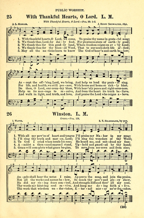 The Brethren Hymnal: A Collection of Psalms, Hymns and Spiritual Songs suited for Song Service in Christian Worship, for Church Service, Social Meetings and Sunday Schools page 15