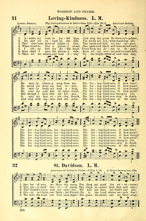 The Brethren Hymnal: A Collection of Psalms, Hymns and Spiritual Songs suited for Song Service in Christian Worship, for Church Service, Social Meetings and Sunday Schools page 18