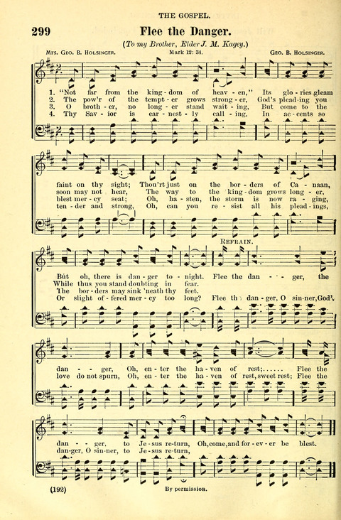 The Brethren Hymnal: A Collection of Psalms, Hymns and Spiritual Songs suited for Song Service in Christian Worship, for Church Service, Social Meetings and Sunday Schools page 190