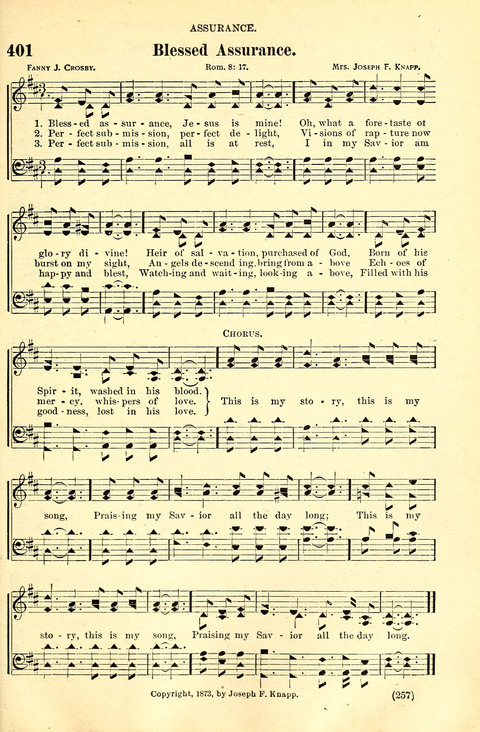 The Brethren Hymnal: A Collection of Psalms, Hymns and Spiritual Songs suited for Song Service in Christian Worship, for Church Service, Social Meetings and Sunday Schools page 255
